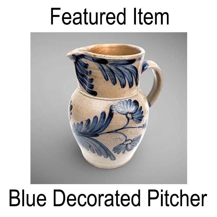 Blue Decorated Pitcher