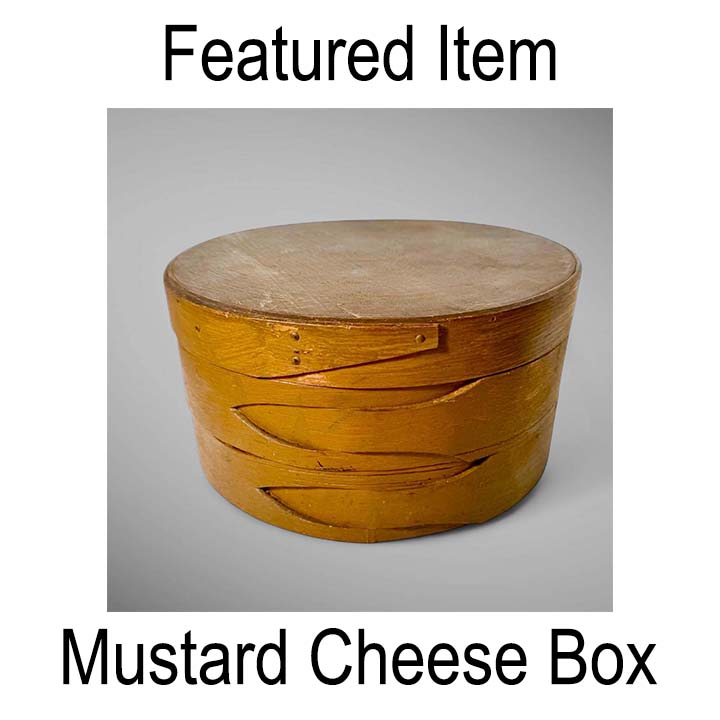Mustard Buttonhole Cheese Box